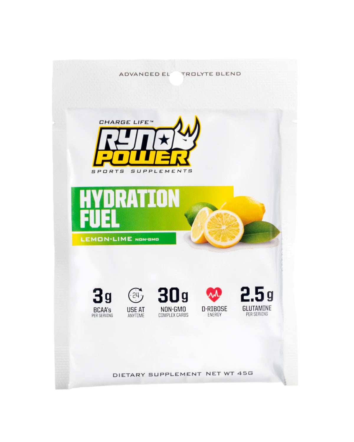HYDRATION-FUEL Lemon Lime single serving - (Hidratante de limón con electrolitos 1 porción)