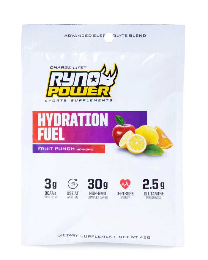 HYDRATION-FUEL Fruit Punch single serving - (Hidratante de frutas con electrolitos 1 porción)